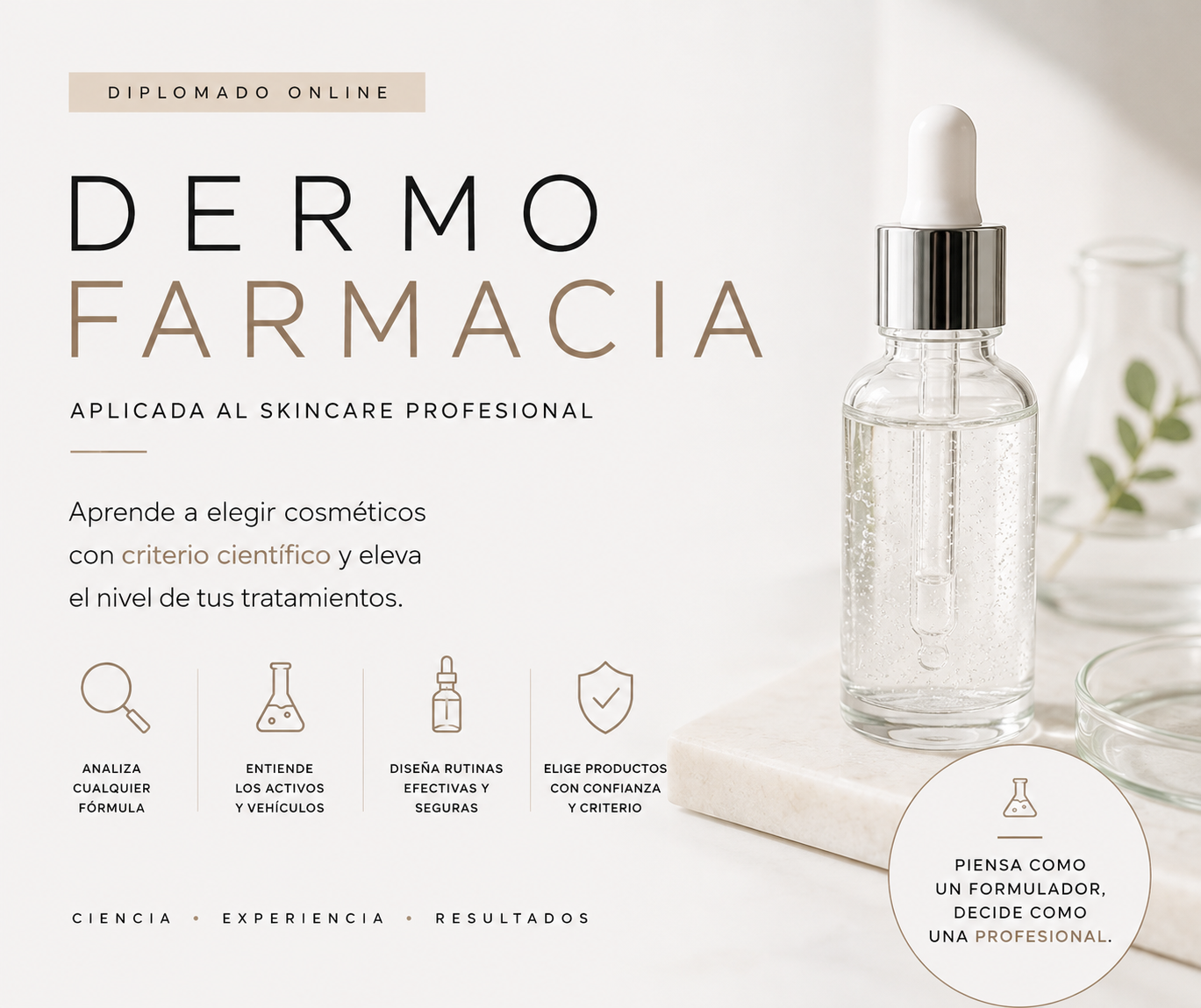 Curso en Dermofarmacia Aplicada para Cosmetóloga  (15 agosto)